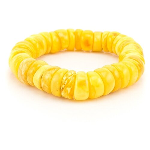 фото Amberholl браслет «цилиндры» из натурального балтийского медового янтаря с эффектом старения