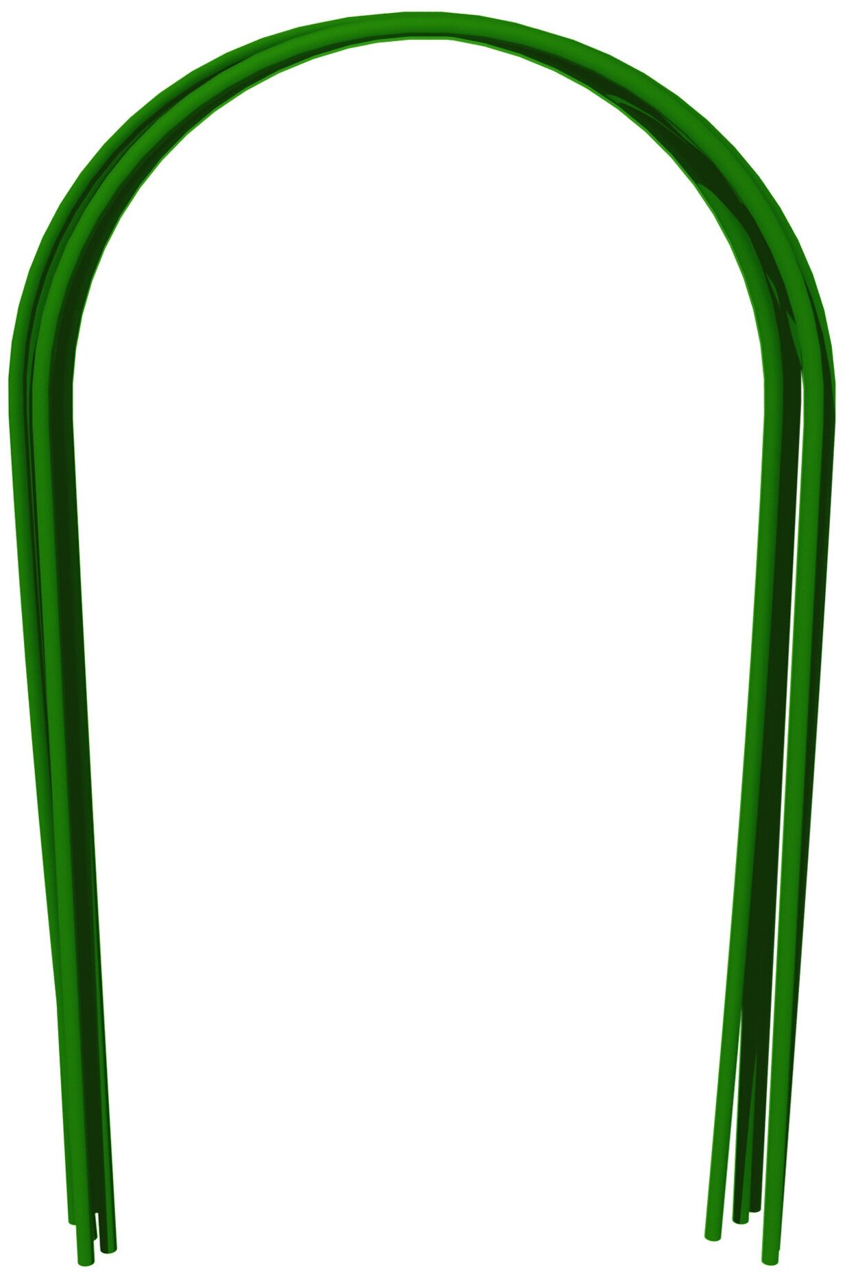 Дуга для минипарника ПВХ D12мм, L-2,2 м, зеленый (комплект 5шт) - фотография № 2