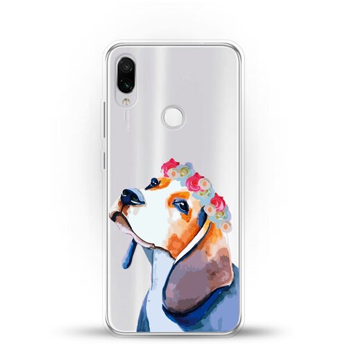 фото Силиконовый чехол бигль на xiaomi redmi note 7 andy & paul