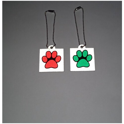 Светоотражающий брелок\фликер Светлый элемент Лапка мини 3