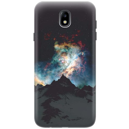 фото Gosso ультратонкий силиконовый чехол-накладка для samsung galaxy j7 (2017) с принтом "горы и звезды"