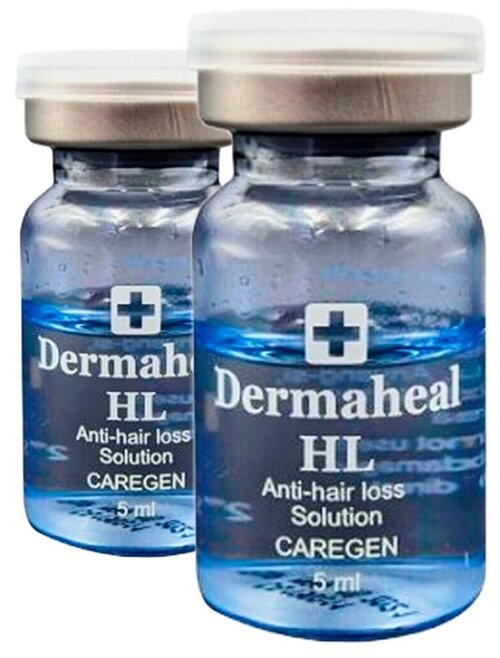 Dermaheal HL Сывототка для волос Корейская косметика женская и мужская против выпадения волос Мезотерапия, 5 мл, 2 шт., ампулы