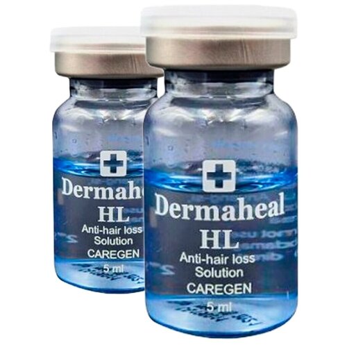 Dermaheal HL Сывототка для волос Корейская косметика женская и мужская против выпадения волос Мезотерапия, 5 мл, 2 шт., ампулы имбирная сыворотка для роста волос сыворотка против выпадения волос быстрорастущая для женщин и мужчин 30 мл прямая поставка