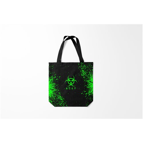 фото Сумка-шоппер / 40х40 см / медицина / все медицинские профессии ncov коронавирус z burnettie