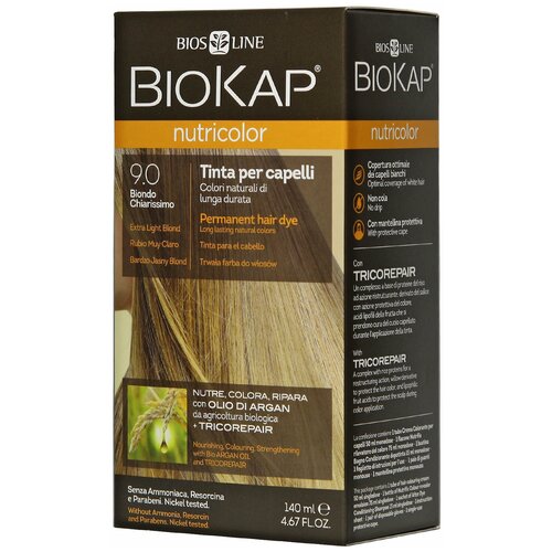 BioKap Nutricolor крем-краска для волос, 9.0 Очень светлый блондин