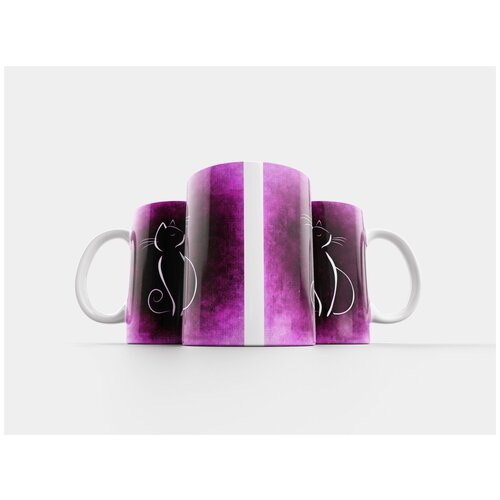 фото Кружка "кот, рисование, животное" 320 мл lotsprints