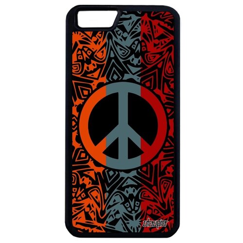 фото Дизайнерский чехол на смартфон // apple iphone 6s plus // "peace and love" символ стрит-арт, utaupia, цветной