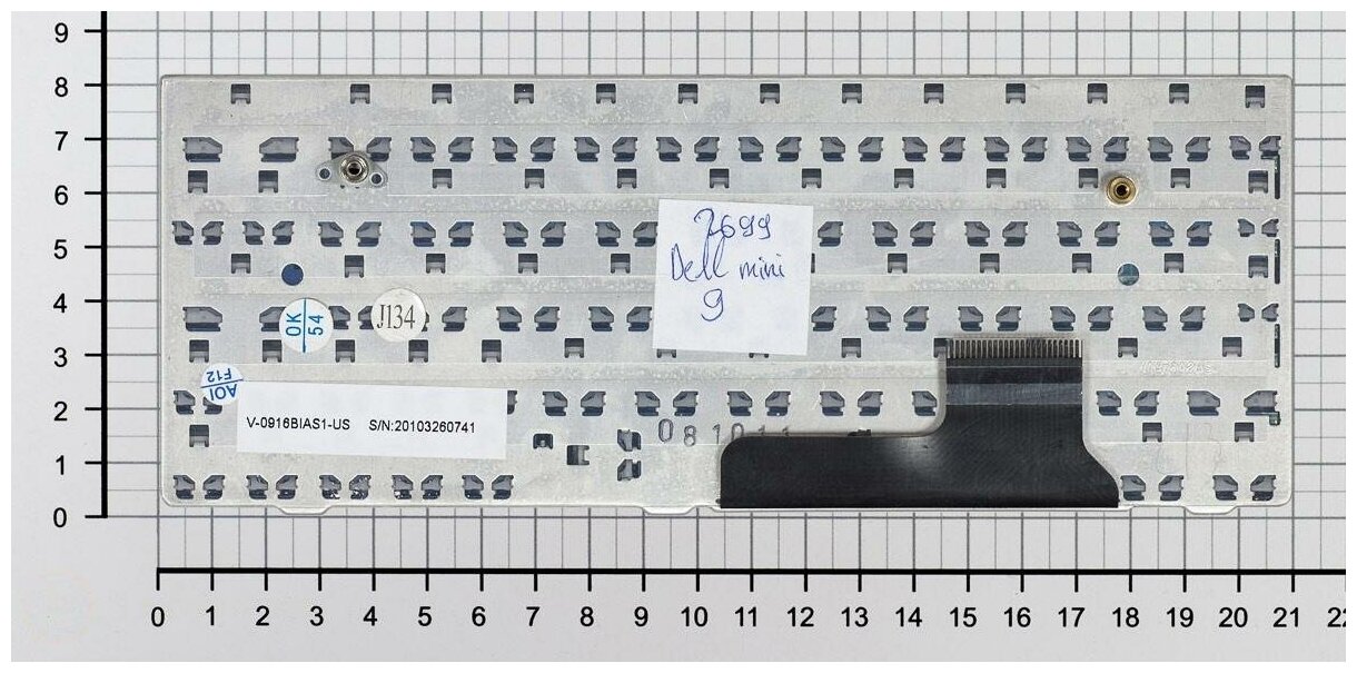 Клавиатура для ноутбука Dell Inspiron mini 9 черная