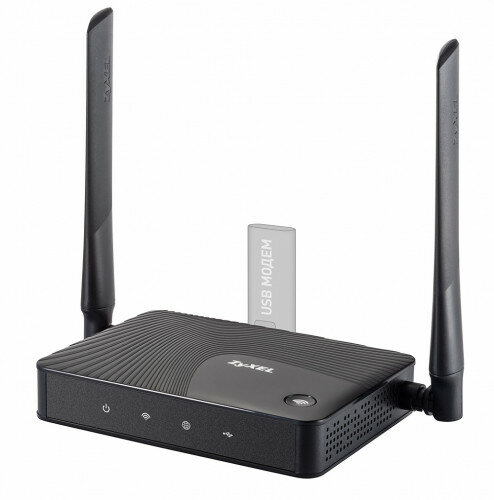 Беспроводной интернет-роутер ZyXEL Keenetic 4G N300 Wi-Fi для подключения к сетям 3G/4G/LTE через USB-модем электротовар