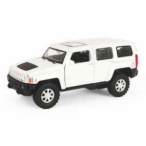 Машинка WELLY 1:36 Hummer H3 Белый пруж. мех.