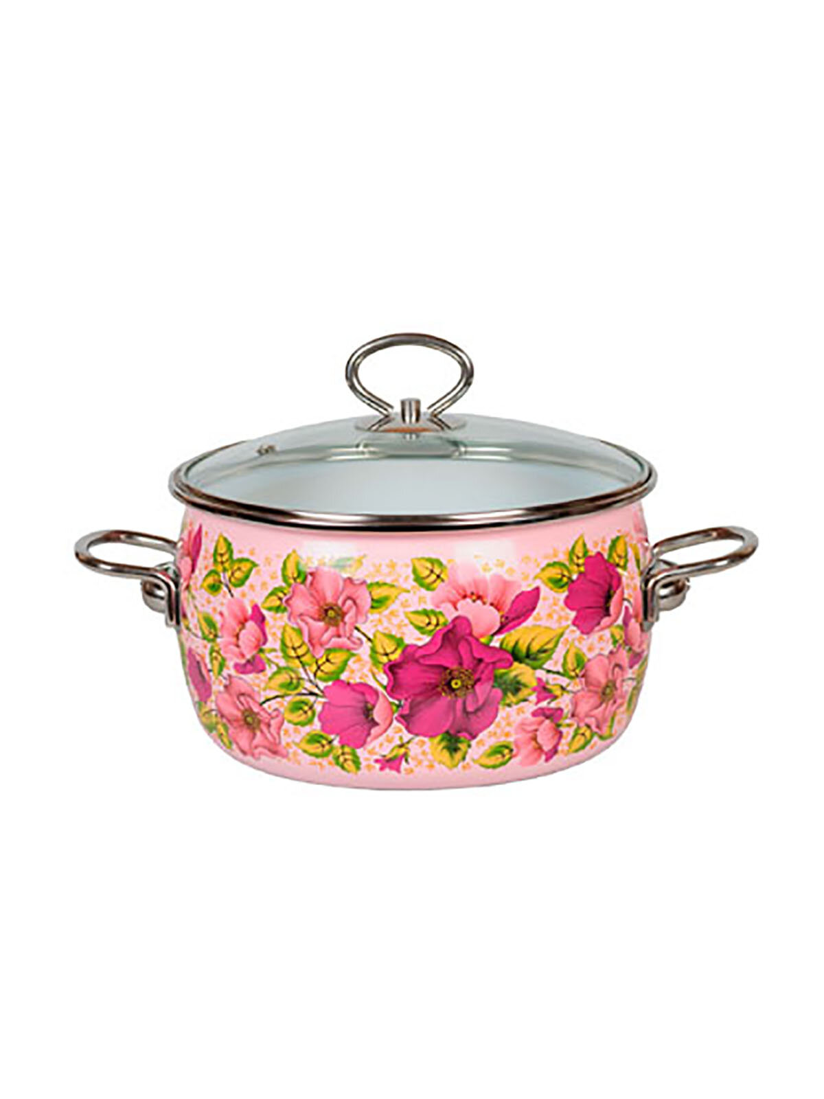 фото Кастрюля эмалированная Vitross Violeta, с крышкой, 4 л