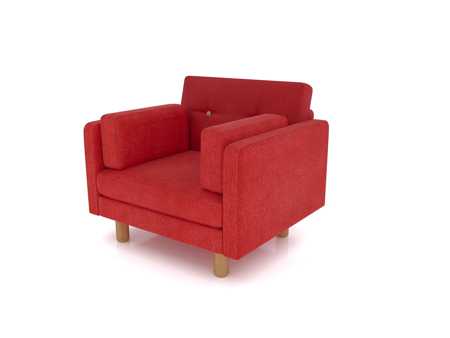 Кресло ингвар, красный, велюр мягкое, для дома, для гостиной, для отдыха дома, на балкон, скандинавский лофт