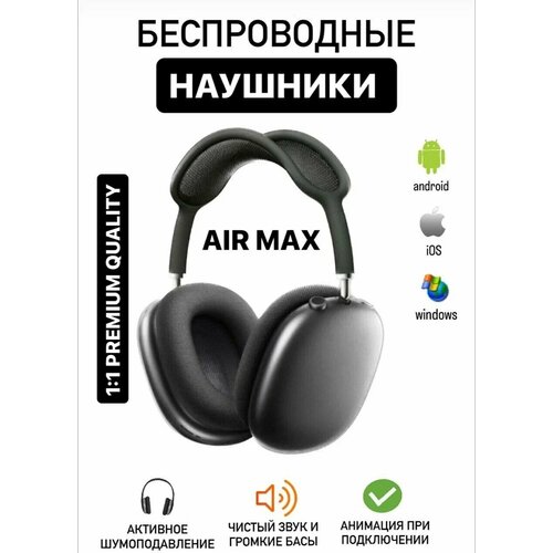 Беспроводные наушники Air Pod Max черные black 7000₽