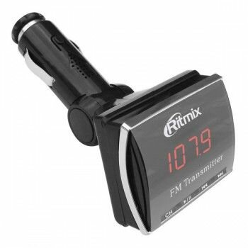 FM-трансмиттер Ritmix Автомобильный FMT-A750 черный SD/MMC USB PDU (15116162)