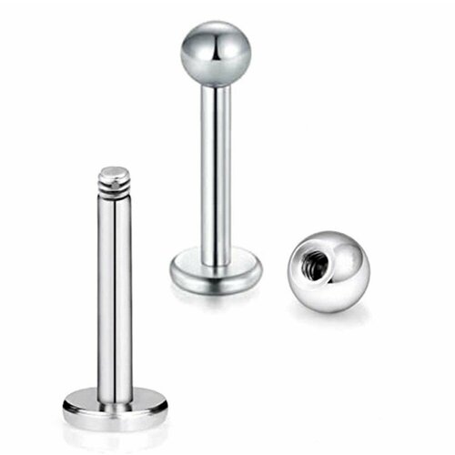 Пирсинг, размер 14 мм, серебряный