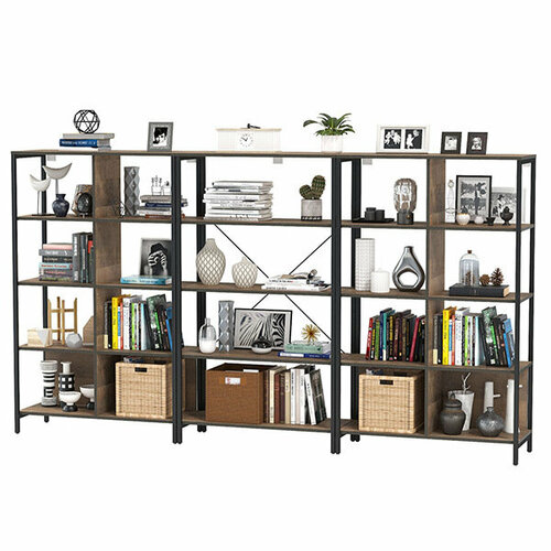 Трувор 13.151.02 Стеллаж + 13.151.01 Стеллаж + 13.151.02 Стеллаж, цвет дуб гранж песочный/интра