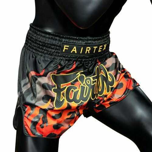 Шорты Fairtex, размер S, оранжевый, черный шорты для тайского бокса fairtex bs1706 light green m