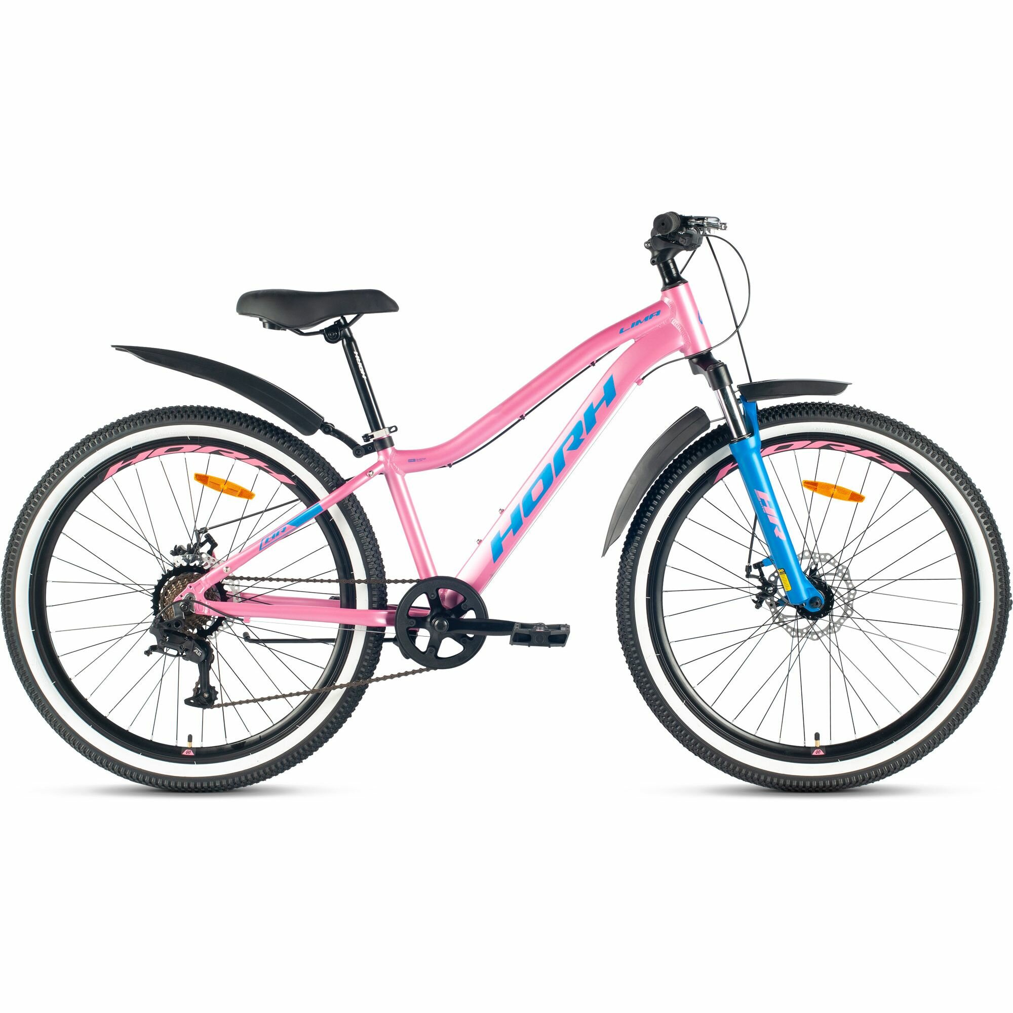 Велосипед горный Horh Lima LMD 6.0 26" (2024), подростковый, женский, алюминиевый, 9 скоростей, дисковые механические тормоза, размер рамы 13.5, рост 145-160 см