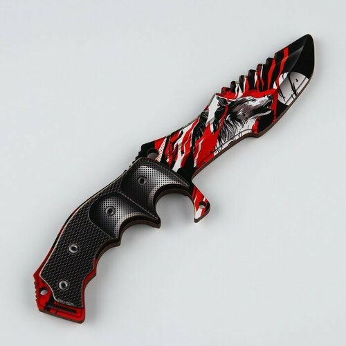 Сувенир деревянный нож охотничий Волк, 25 см нож волк акелла