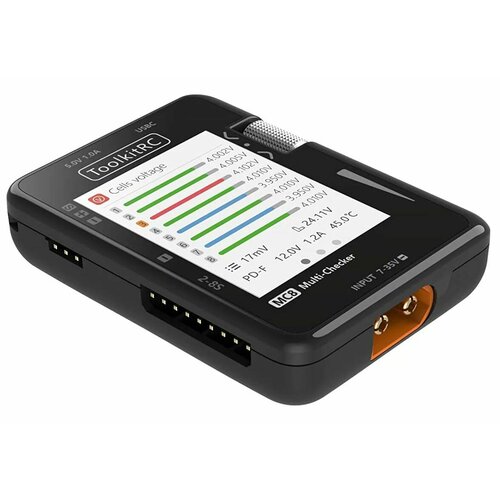 адаптер питания toolkitrc adp180 180 вт xt60 для зарядных устройств m6d m6 m7 m6dac Тестер ToolkitRC MC8 Через порт XT60