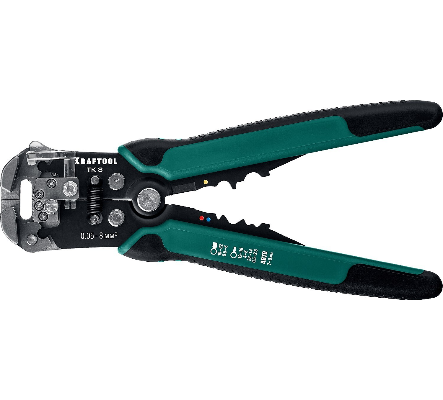 KRAFTOOL TK-8, 0.05 - 8 мм2, автоматический стриппер (22637)