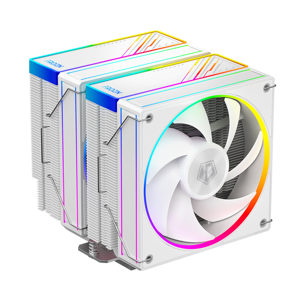 Вентилятор для процессора ID-COOLING FROZN FROZN A620 ARGB WHITE Socket AM4/AM5/115X/1200/1700, 120mm, 2000rpm, 29.9 дБ, 270W, PWM 4-pin, Al-Cu (FROZ N A620 ARGB WHITE)