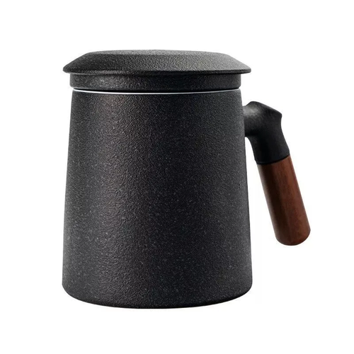 Деревянная керамическая чашка для чая Quange MKT401