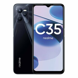 Смартфон realme C35 4/128 ГБ RU, Dual nano SIM, черный