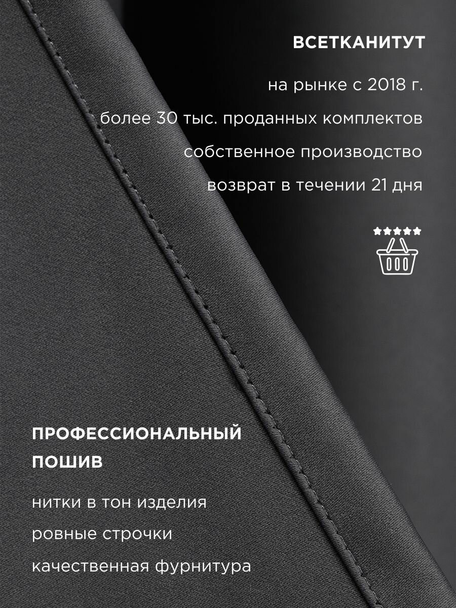 ВсеТканиТут Комплект штор блэкаут на люверсах 2 шт - 250 х 240 см — фото 1