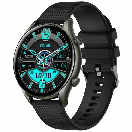 Смарт-часы Colmi i20 black frame silicone Strap черный