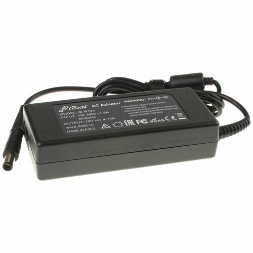 Блок питания iBatt iB-A1-R193 19V 4,74A, 90W, разъём 7.4*5.0 mm