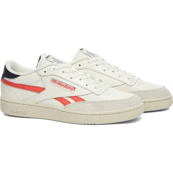 Кеды Reebok Club C Revenge, размер 6 US, белый, оранжевый