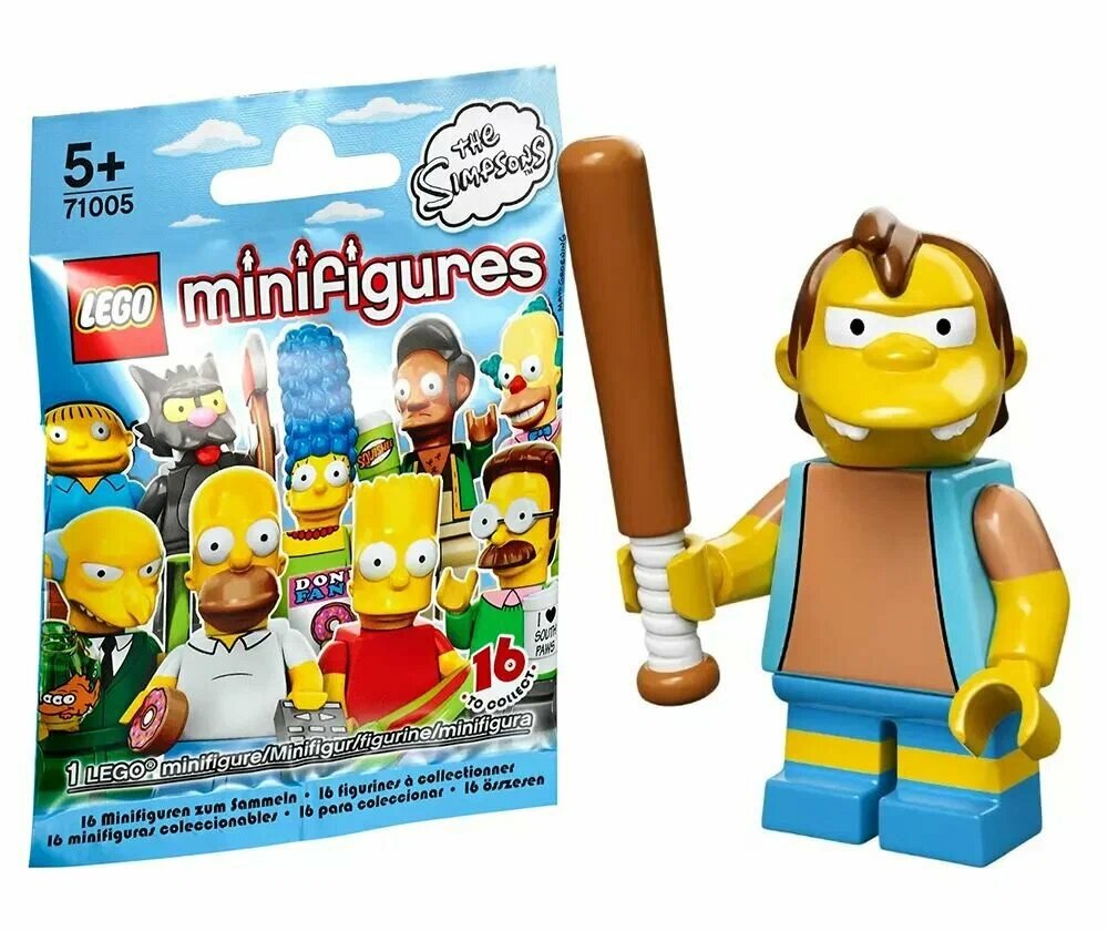 Минифигурка Лего 71005-12 : серия COLLECTABLE MINIFIGURES Lego The Simpsons; Nelson Muntz (Нельсон Манц)