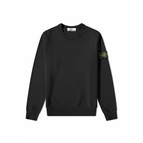 Свитшот Stone Island Garment Dyed Sweatshort, размер XL, черный свитшот mexx силуэт прямой средней длины трикотажный размер xl черный