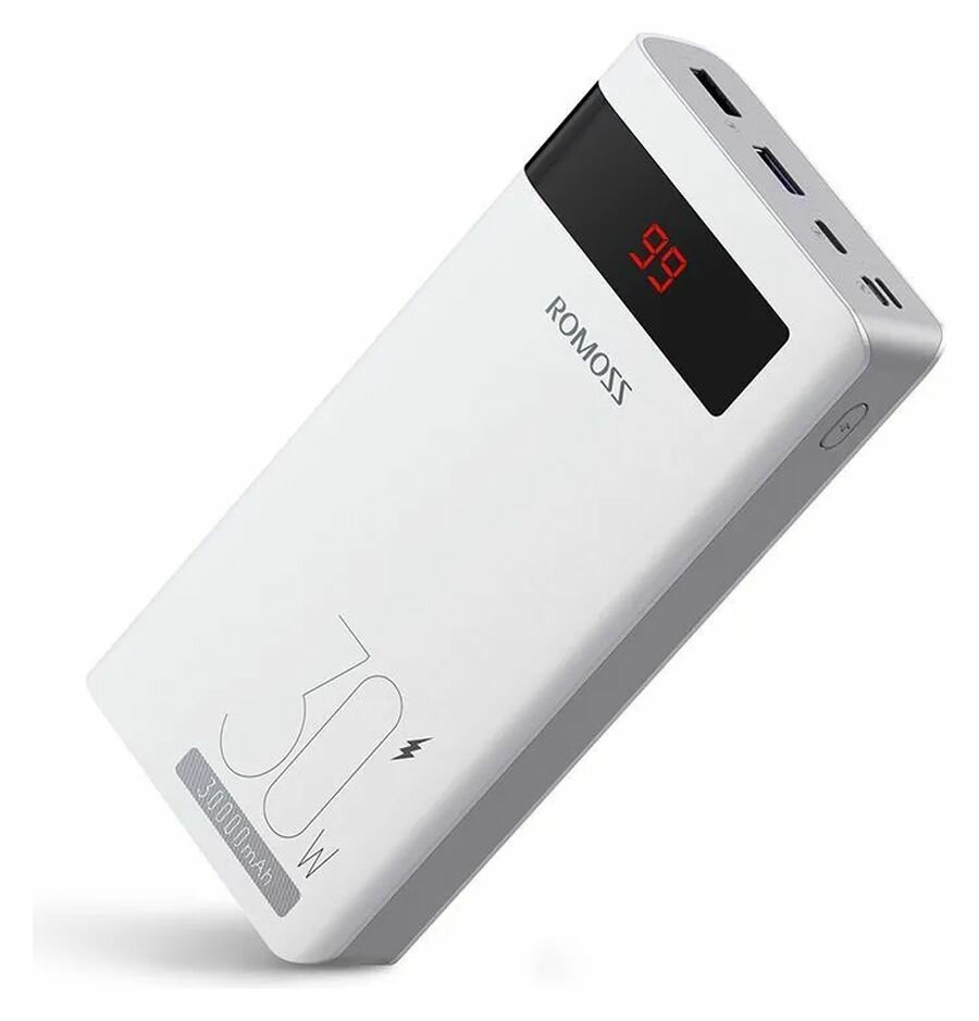 Повербанк Romoss Sense 8PS Pro, 30000мАч, быстрая зарядка 30Вт