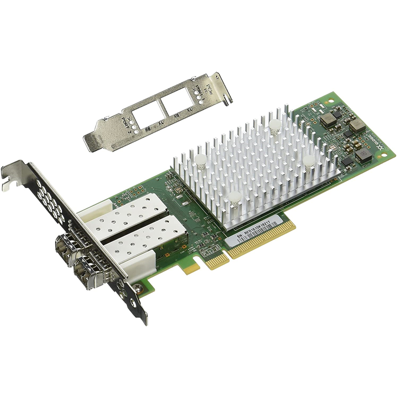 Qlogic QLE2692-SR-CK PCIe 3.0, x8, Dual / 2-ports, 16GFC, SR-Optic, SFP+, Low Profile