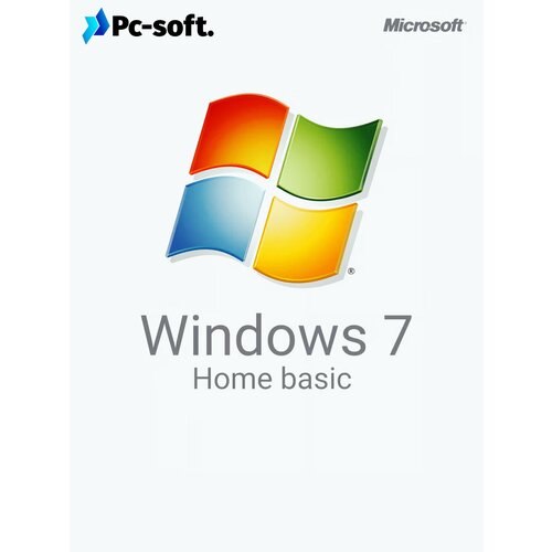 Windows 7 Home Basic (Домашняя базовая), Бессрочный лицензионный онлайн ключ активации, русский язык microsoft windows 7 home домашняя лицензионный ключ активации