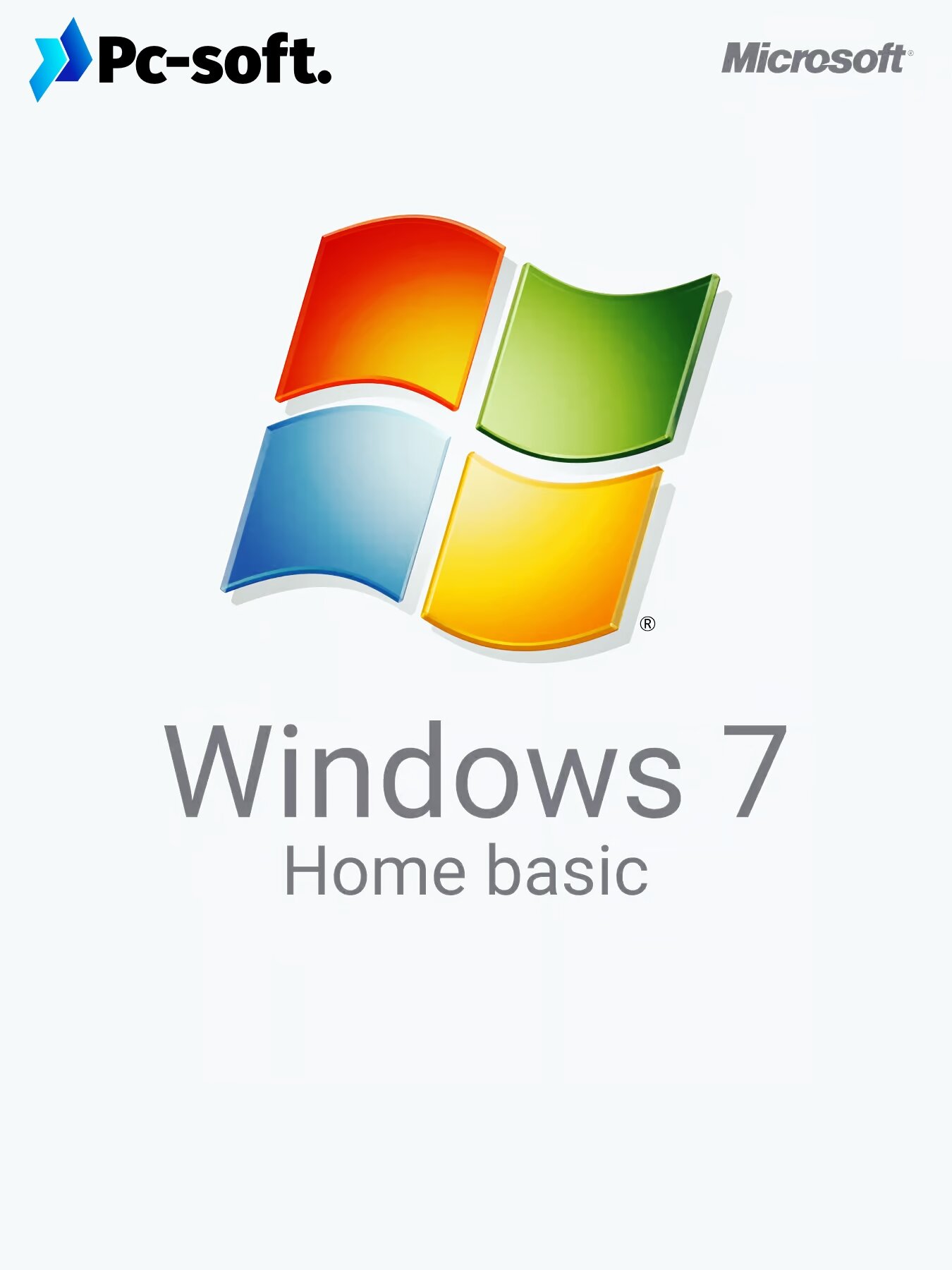 Windows 7 Home Basic (Домашняя базовая), Бессрочный лицензионный онлайн ключ активации, русский язык