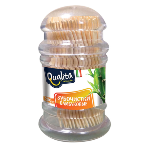 QUALITA Зубочистки бамбуковые 200 шт 499₽