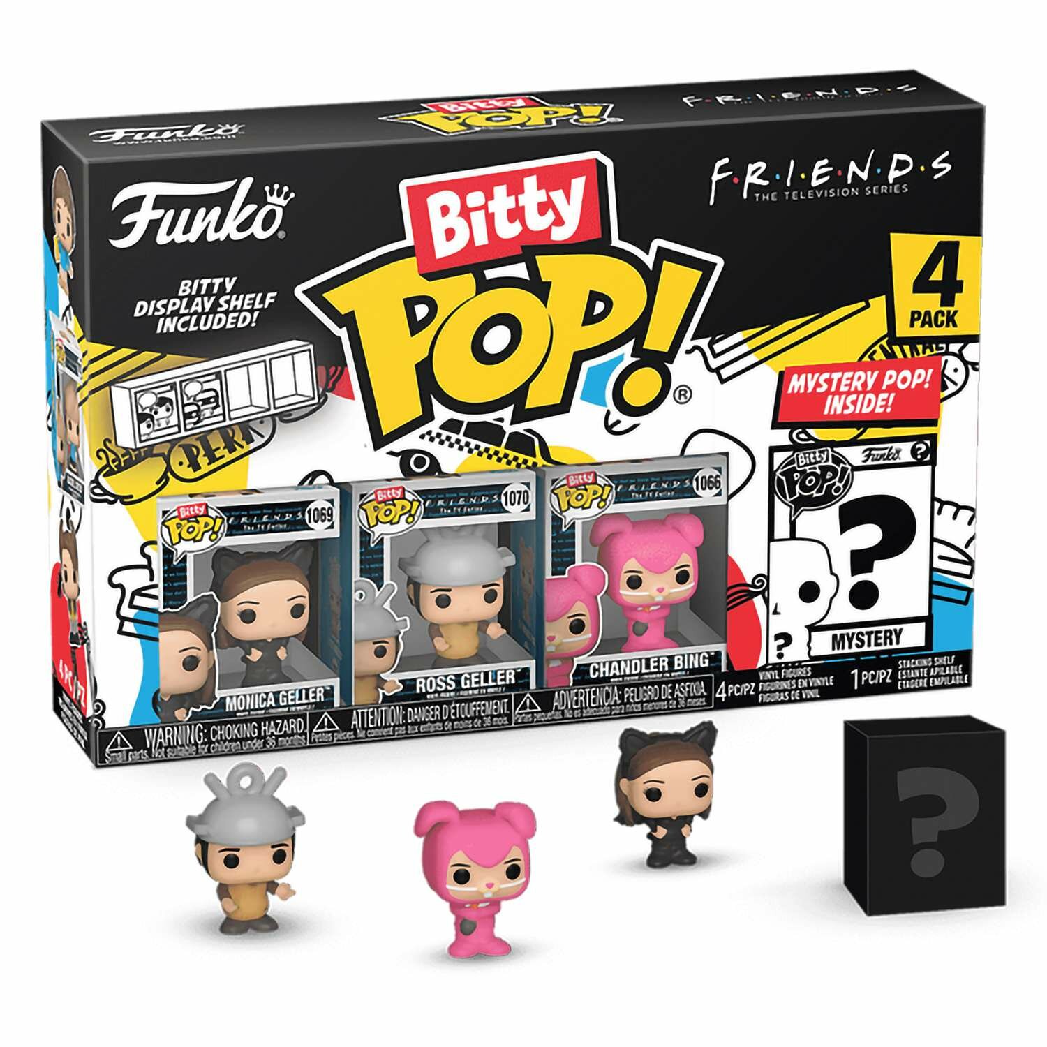 Фигурка Funko Bitty POP! Friends S3 Monica Geller+Ross Geller+Chandler Bing+Mystery(1 of 4)4PK 73050