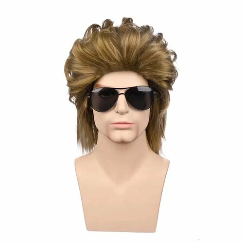 Парик, мужской, европейский, американский, из химического волокна, в стиле панк, многоцветный, M1003