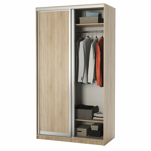 Шкаф-купе 2-х дв. Премиум платяной 100х60х240 Дуб Сонома