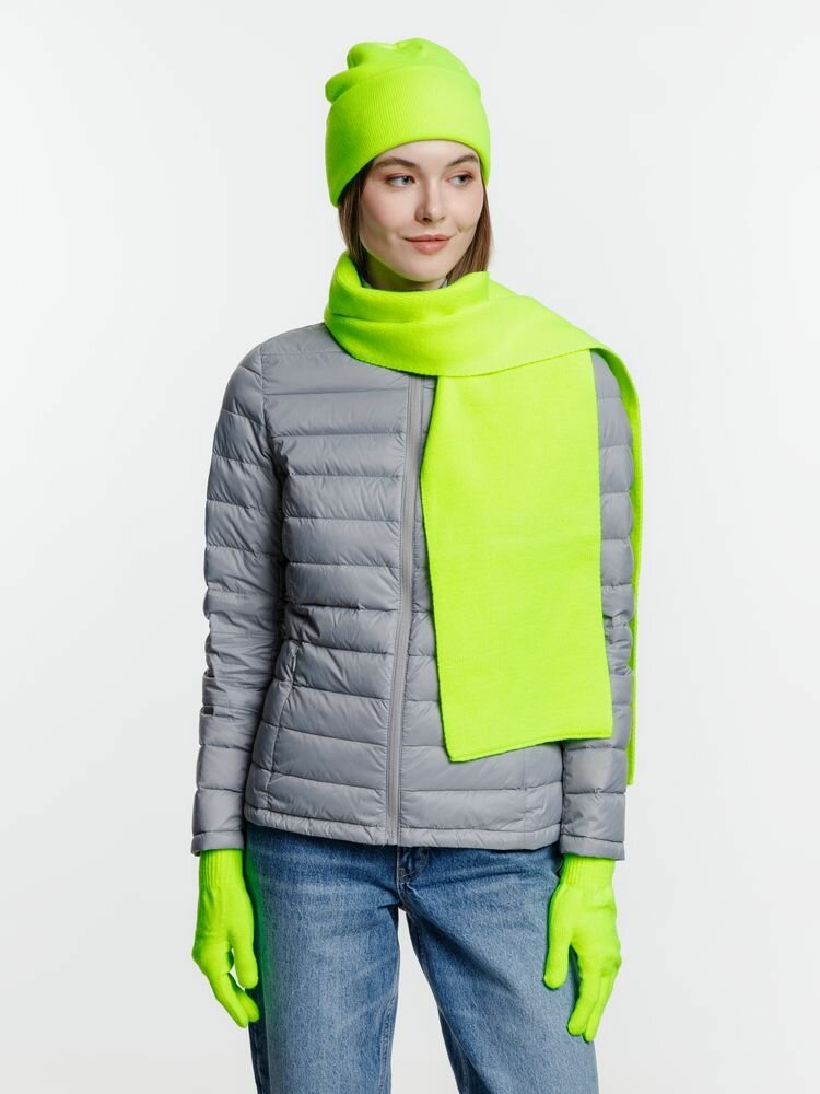 Шарф molti для женщин,170х20 см, салатовый — фото 1