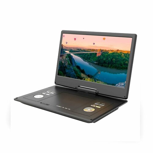 Портативный DVD проигрыватель DVB-T2 15 Eplutus EP1404T АКБ M56834PO переносной DVD плеер с экраном Встроенный АКБ HDMI 9446₽