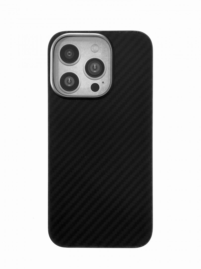 Кевларовый чехол KEVLAR CASE для iPhone 14 Pro Max, MagSafe черный