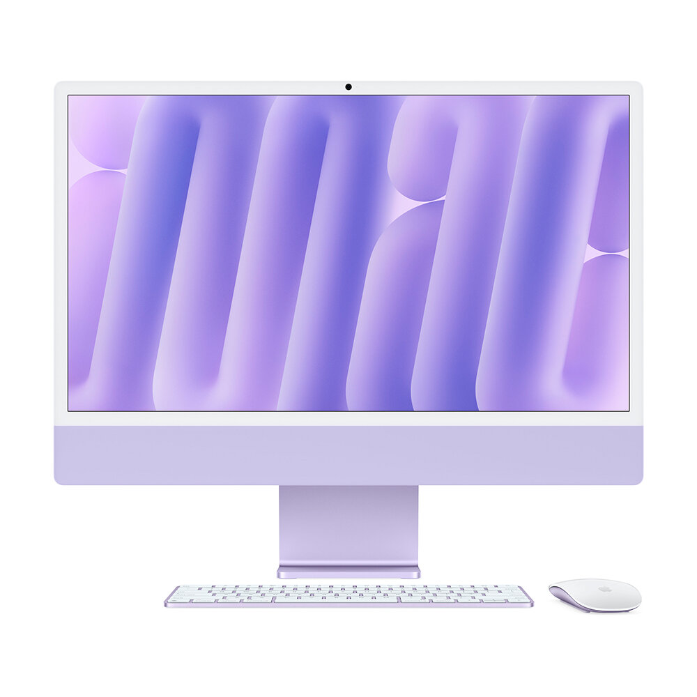 Моноблок Apple iMac 24", M4 10-core CPU, 16 ГБ, 256 ГБ SSD, Purple (фиолетовый)