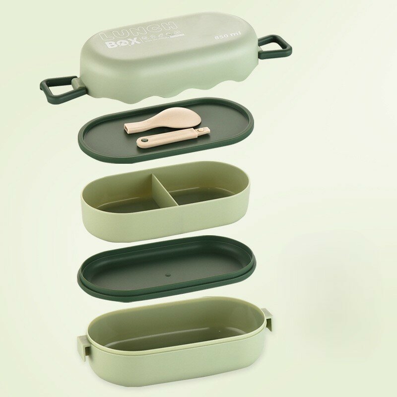 Ланч-бокс с ложкой, 850 мл — фото 1