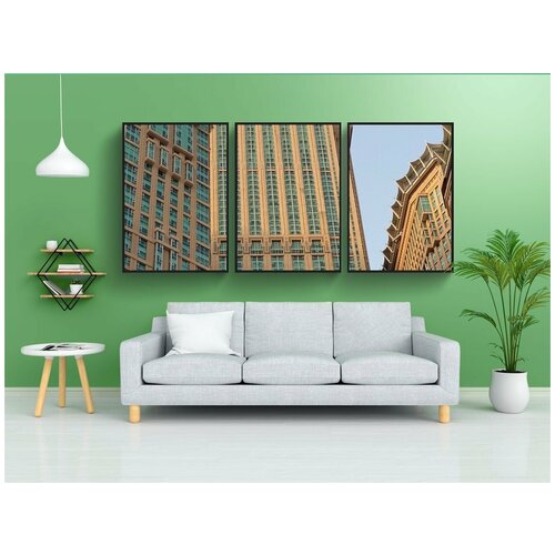 фото Набор модулных постеров для интерьера "башня с часами в макке, саудовская аравия, снято во время рамадана 2015 года" 60x90 см. в тубусе, без рамки lotsprints