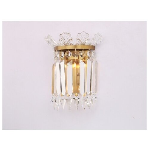 фото Бра хрустальное 10323/a brushed brass newport