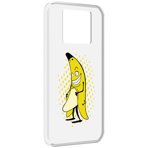 Чехол MyPads Раздетый-банан для Black Shark 3 5G / Black Shark 3S задняя-панель-накладка-бампер